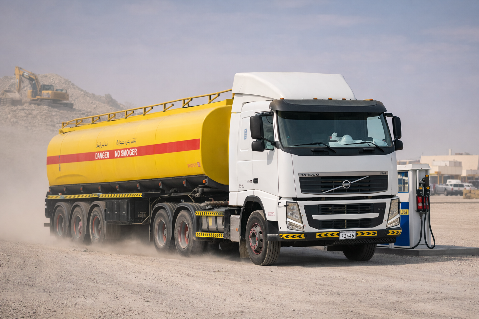 Fuel tanker truck